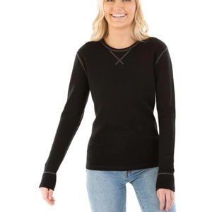 MERIWOOL Women's Base Layer 100% Merino Wool Heavyweight 400g Thermal Shirt L